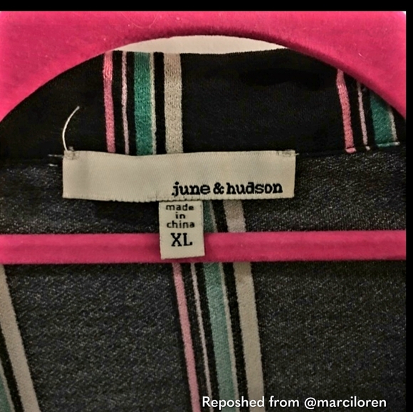 NWOT JUNE & HUDSON Black Top size XL - Picture 5 of 5